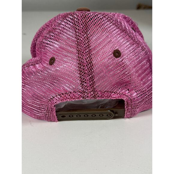 Y2K Brown Pink Glitter Disney High School Musical HSM Trucker Cap Baseball Hat - Picture 4 of 6